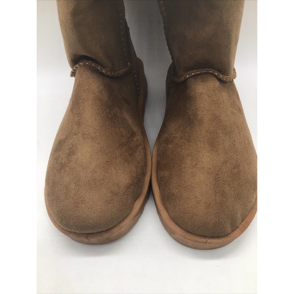 Dafulang N'Polar Women's Brown Faux Suede/Fur Boots Sz. 8.5M/EU 39 - Picture 8 of 15